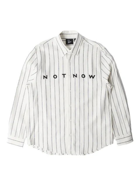 BY PARRA Not Now stripe-pattern long-sleeve shirt