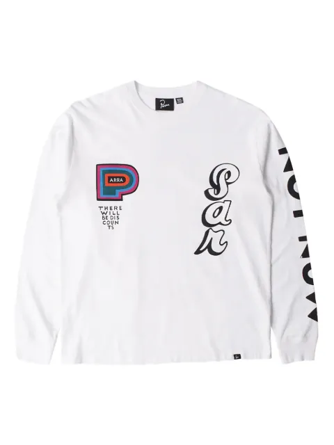 BY PARRA  There Will Not Be long-sleeve graphic-print hoodie