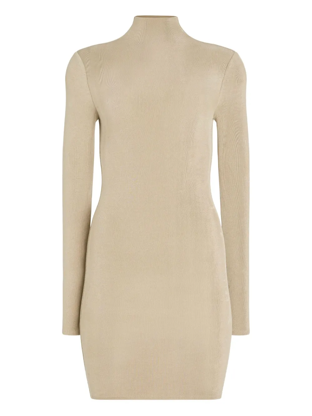 SER.O.YA Nara high-neck long-sleeve mini dress | Neutrals | Image 1