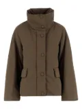 ASPESI high-collar button-fastening coat - Green
