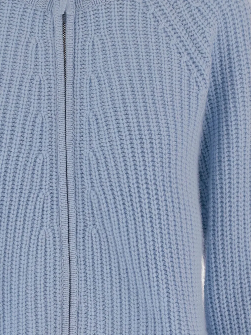 Allude Geribbeld vest met rits Blauw