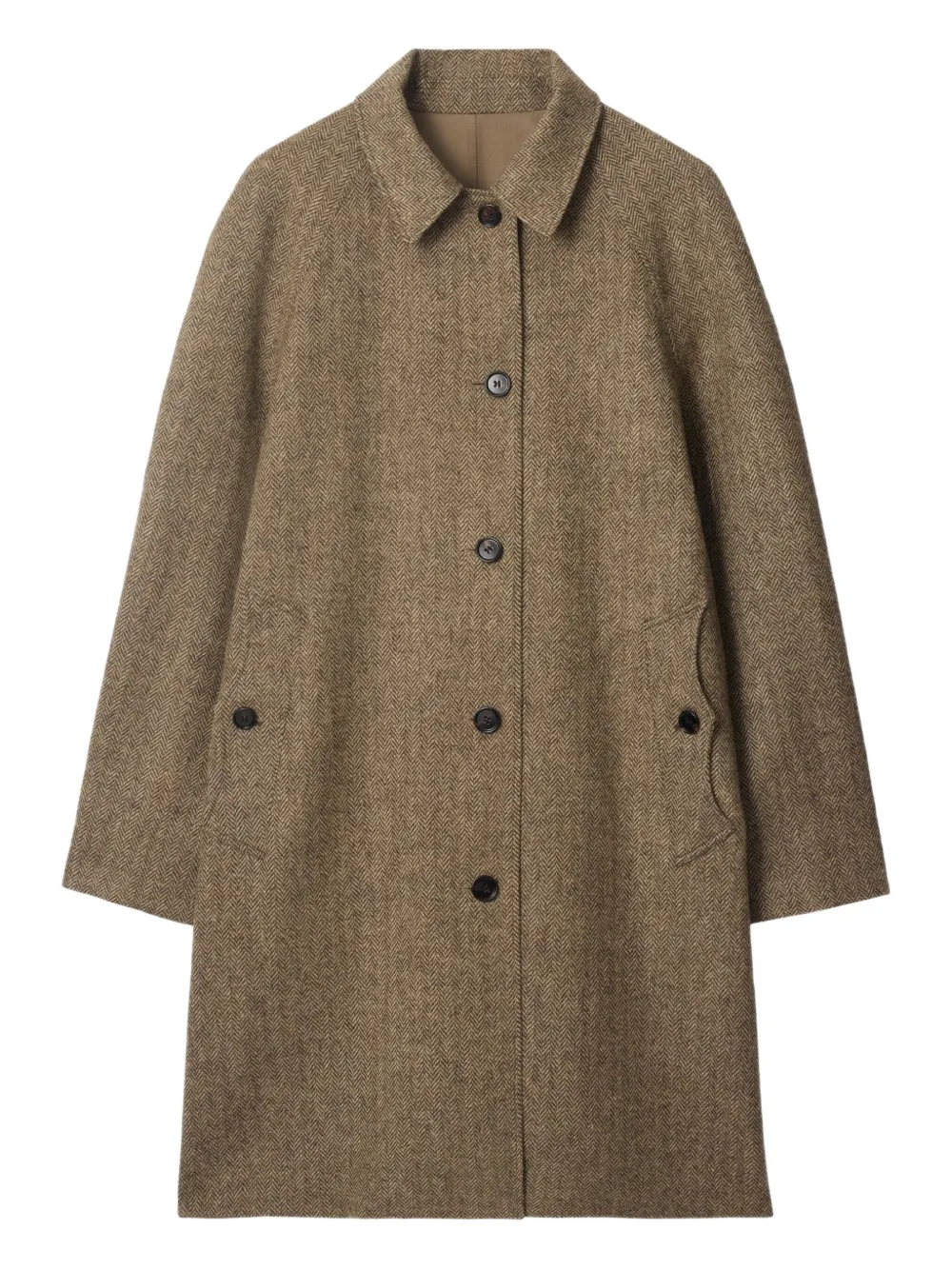 Burberry herringbone reversible coat | Brown | Image 1