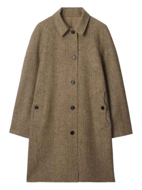 Burberry herringbone reversible coat