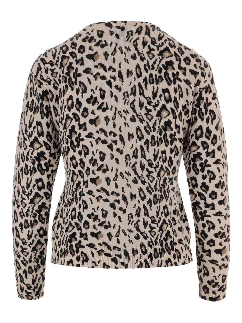 Allude leopard-print crew-neck cardigan | Cardigans | Image 2