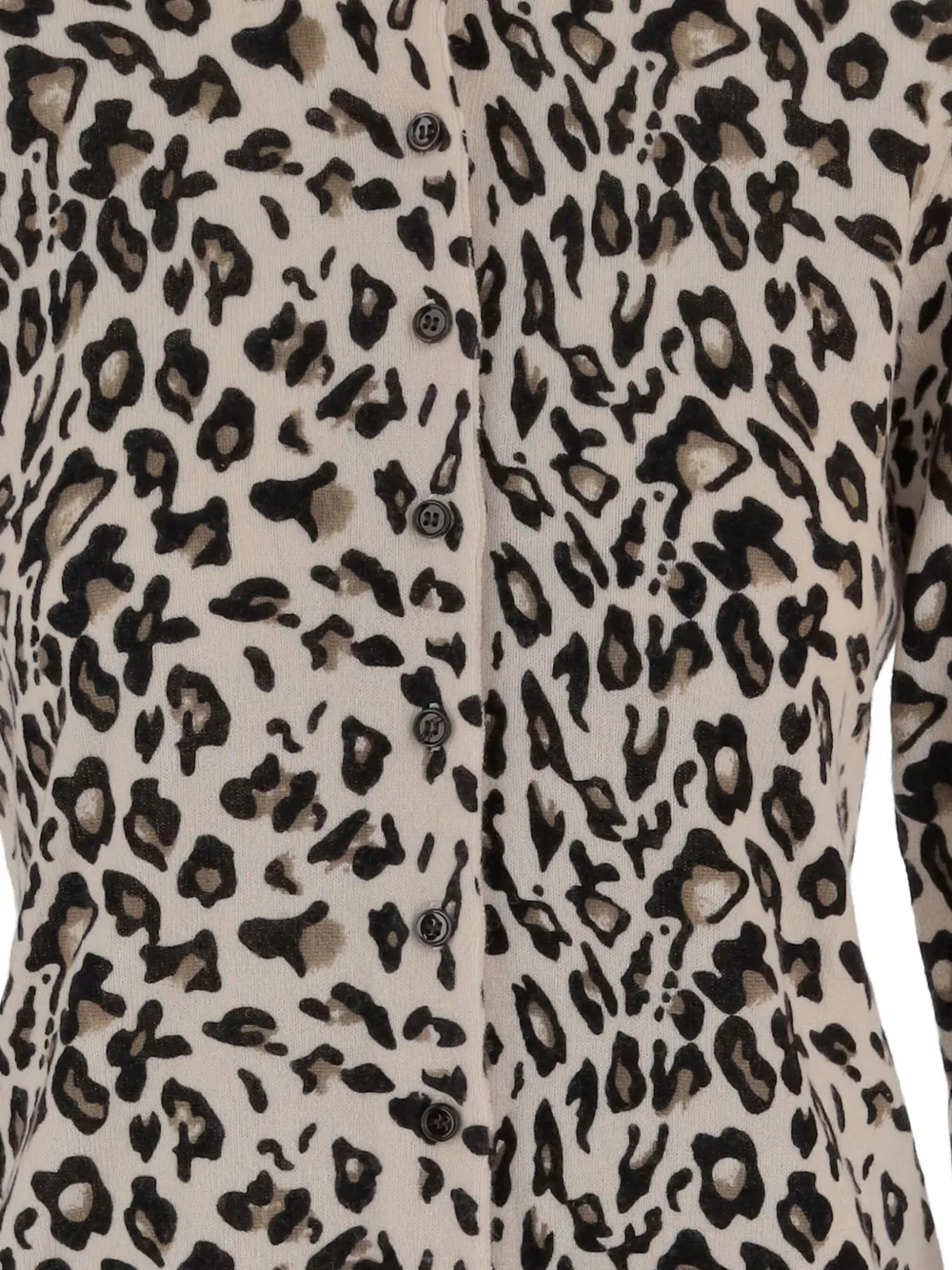 Allude Vest met luipaardprint Beige