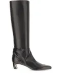 Sartore 30mm buckle-strap leather boots - Black