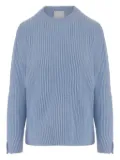 Allude ribbed crewneck sweater - Blue