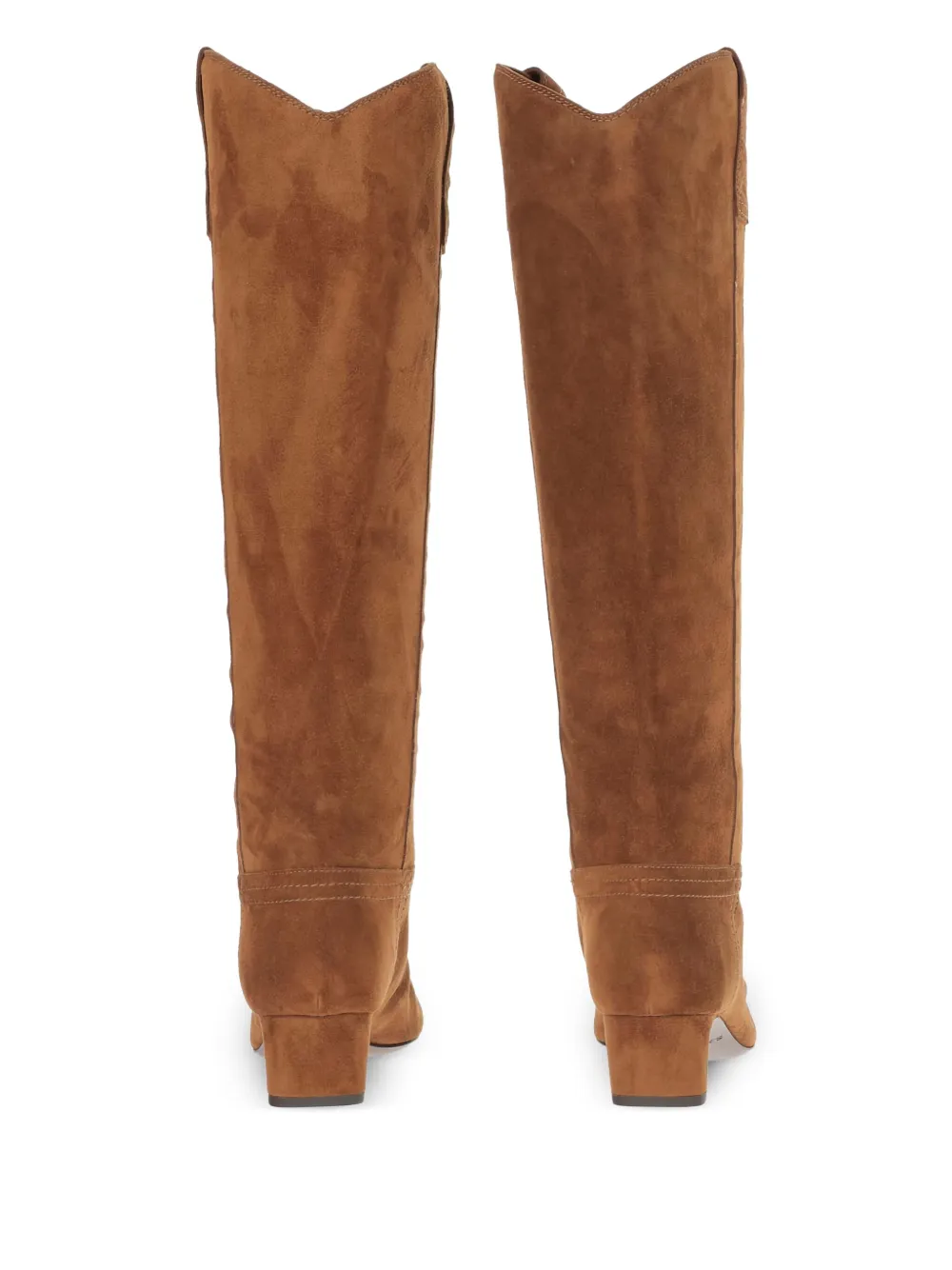 Sartore 30 mm suède leren knielaarzen BROWN