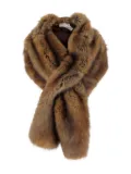Niccolò Pasqualetti faux-fur stole - Brown