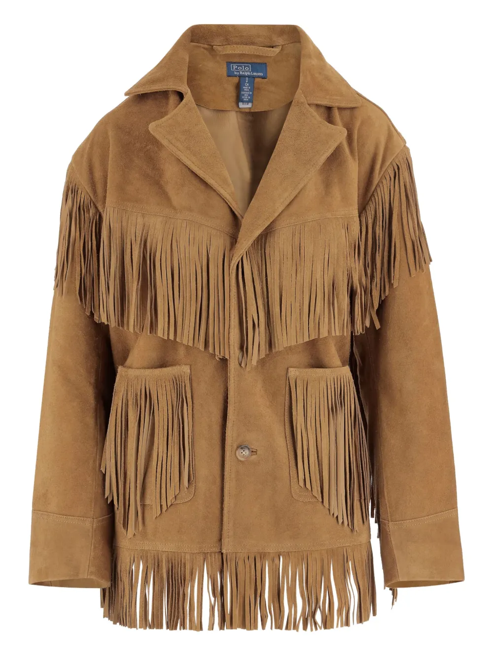 Polo Ralph Lauren fringe suede jacket | Brown | Image 1