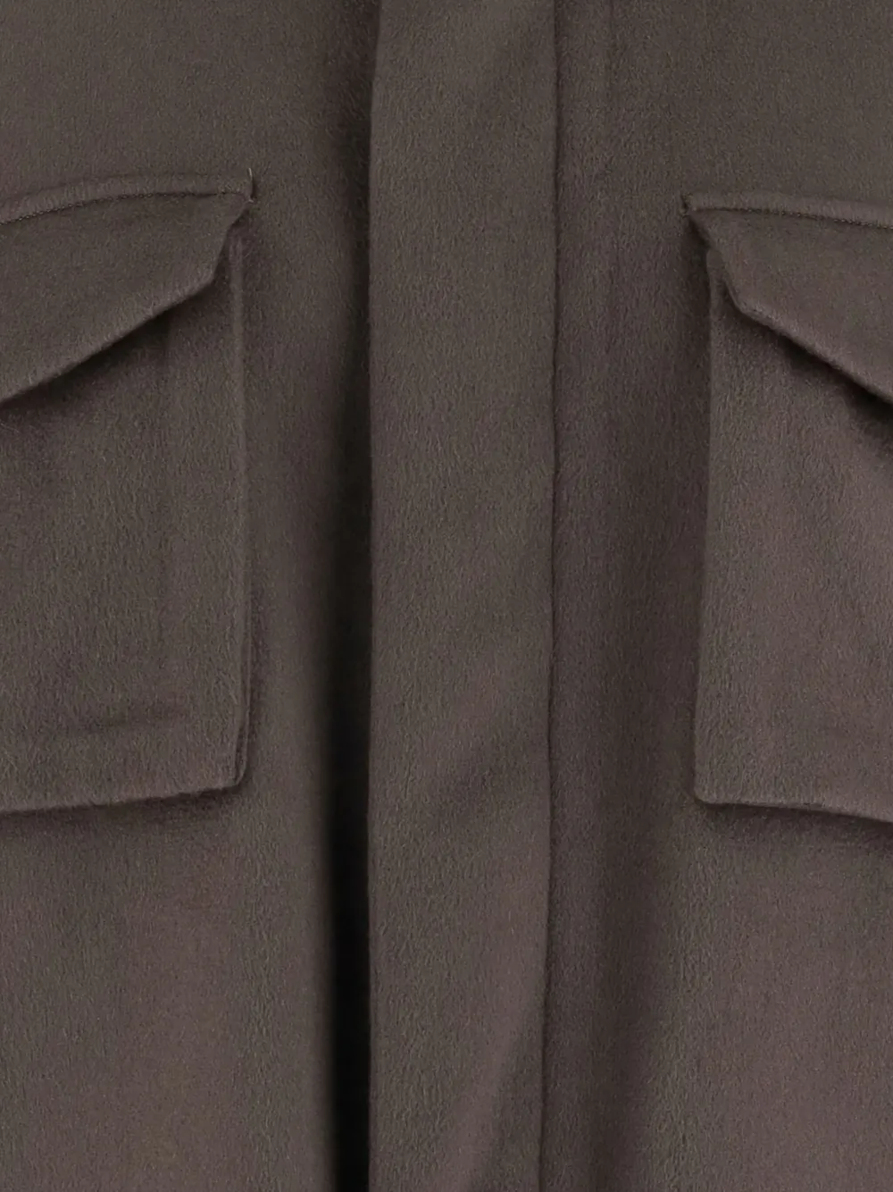 Giorgio Armani Jack van kasjmierblend met klepzak Grijs