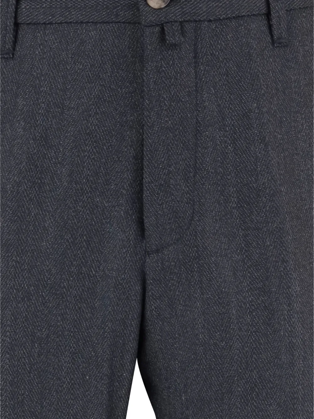 Jacob Cohën Broek met visgraatpatroon Blauw