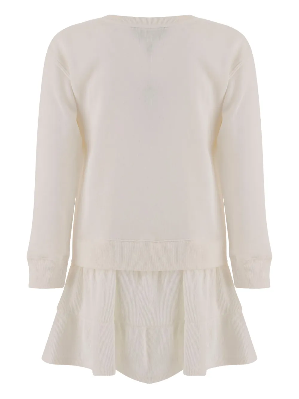 POLO RALPH LAUREN KIDS Jurk met beerprint en tulen afwerking Beige