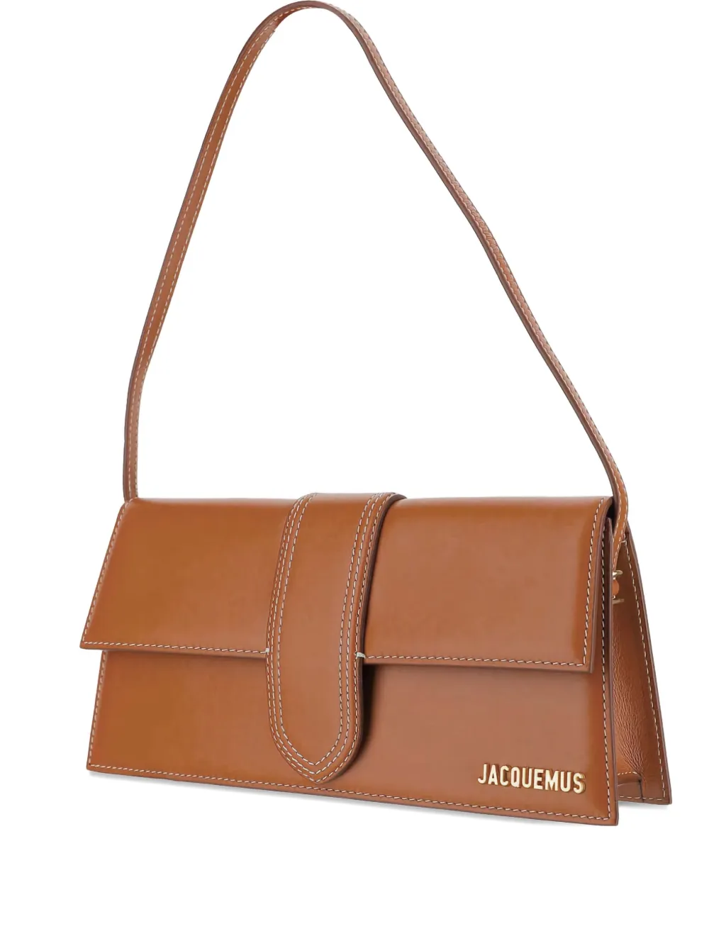 Jacquemus The Long Bambino leather flap-closure shoulder bag | Brown | Image 1