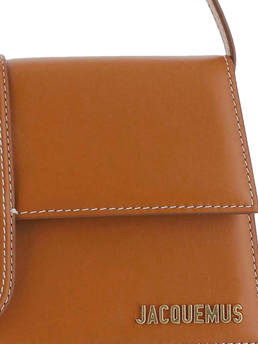 Jacquemus The Long Bambino leren schoudertas met omslag Bruin