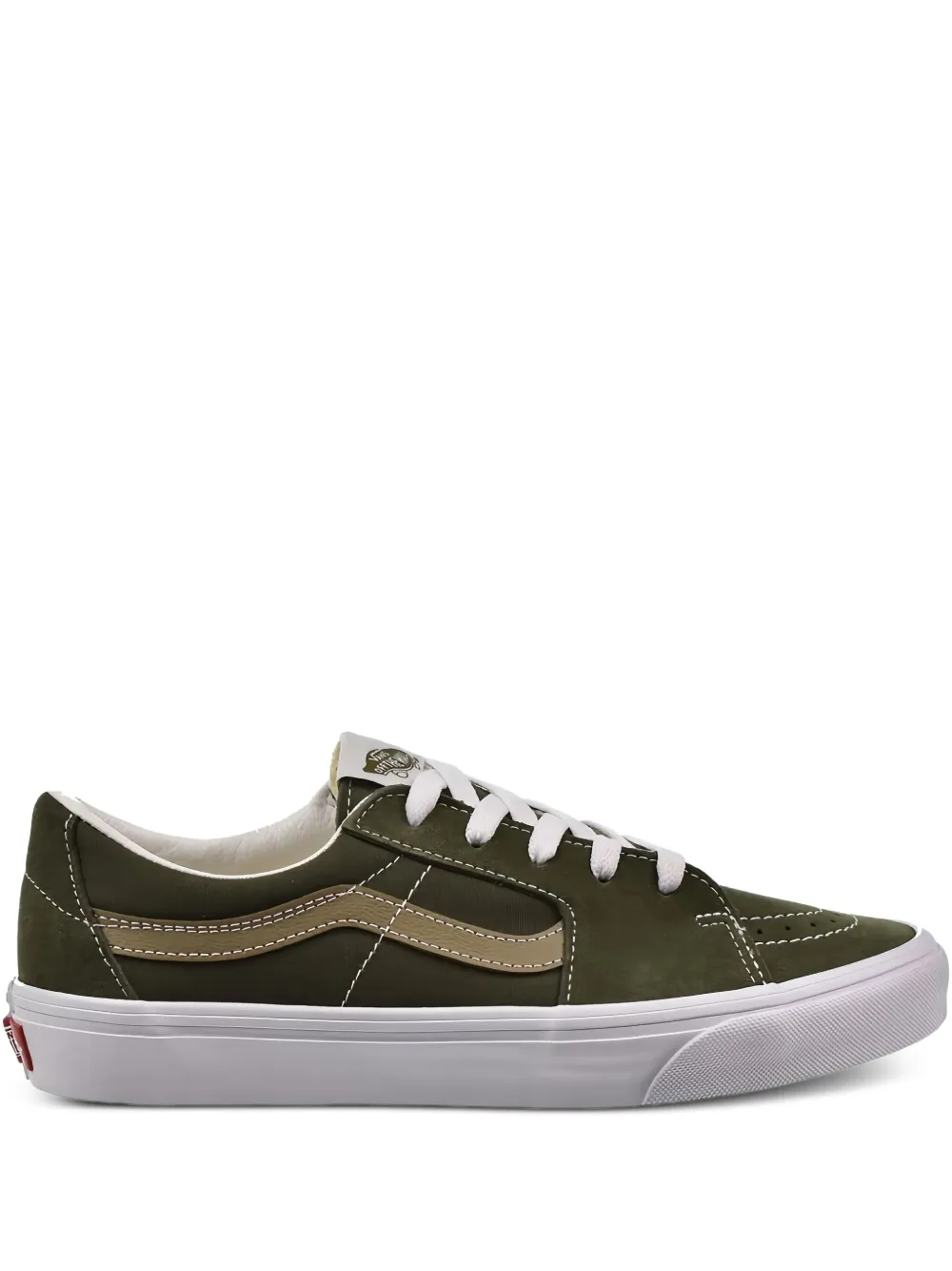 Vans Sk8-Low Sport suede-panel sneakers Green