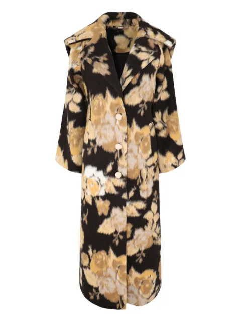 Cult Gaia abrigo con botones y estampado floral