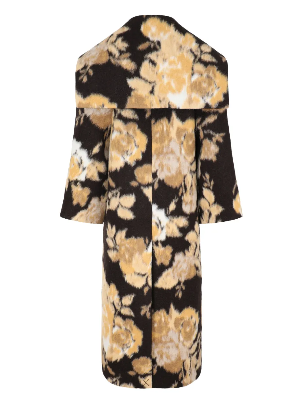 Cult Gaia Jas met bloemenprint en knoop - Zwart