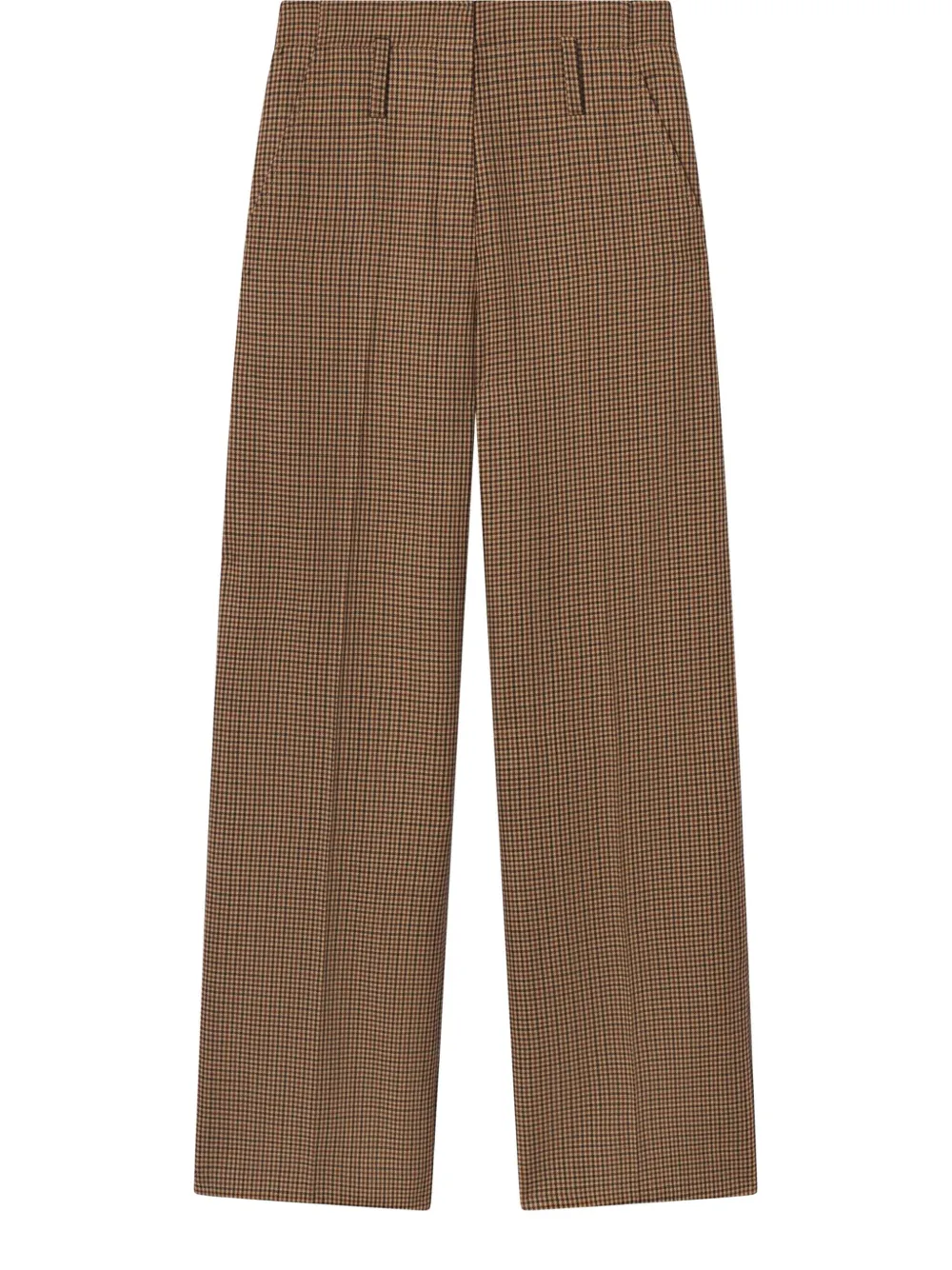 A.L.C. Broek met pied-de-poule print - Beige