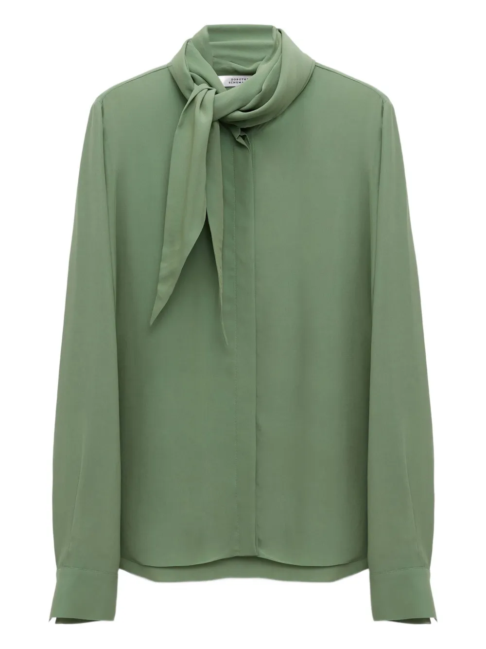 Dorothee Schumacher tie-neck blouse | Green | Image 1