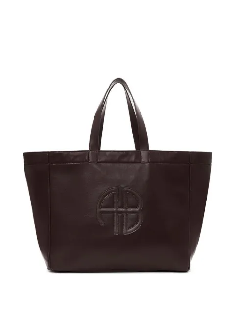 ANINE BING tote-väska med logotypplakett