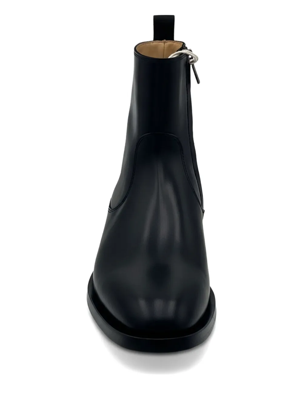 Brunello Cucinelli Enkellaarzen met puntige neus Zwart