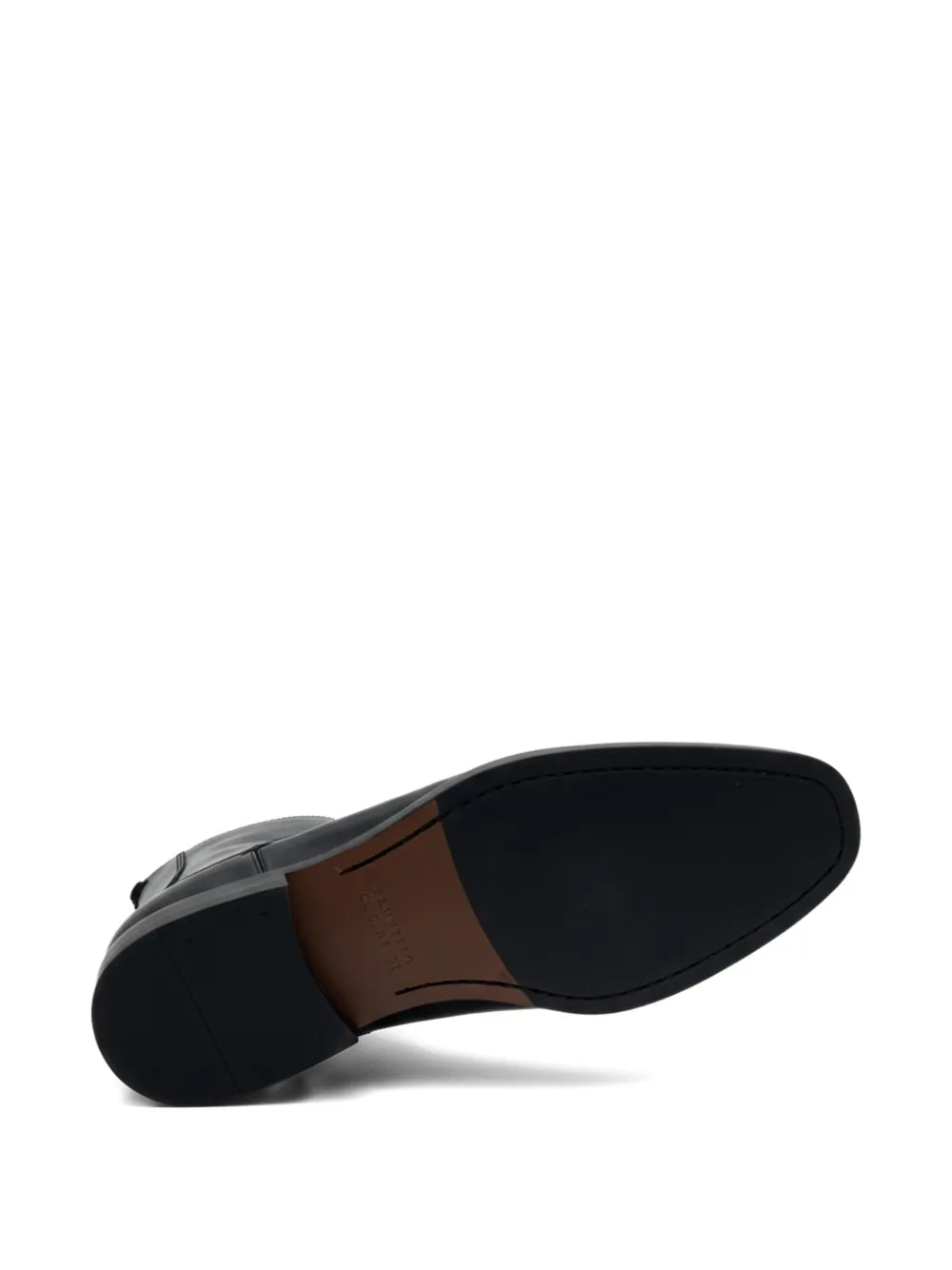 Brunello Cucinelli Enkellaarzen met puntige neus Zwart