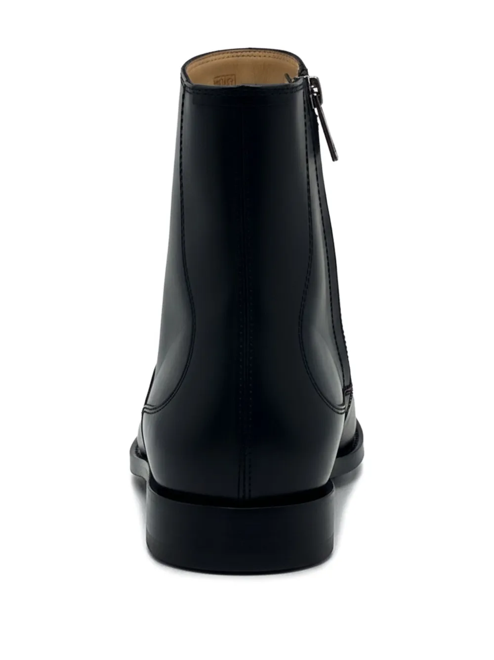 Brunello Cucinelli Enkellaarzen met puntige neus Zwart