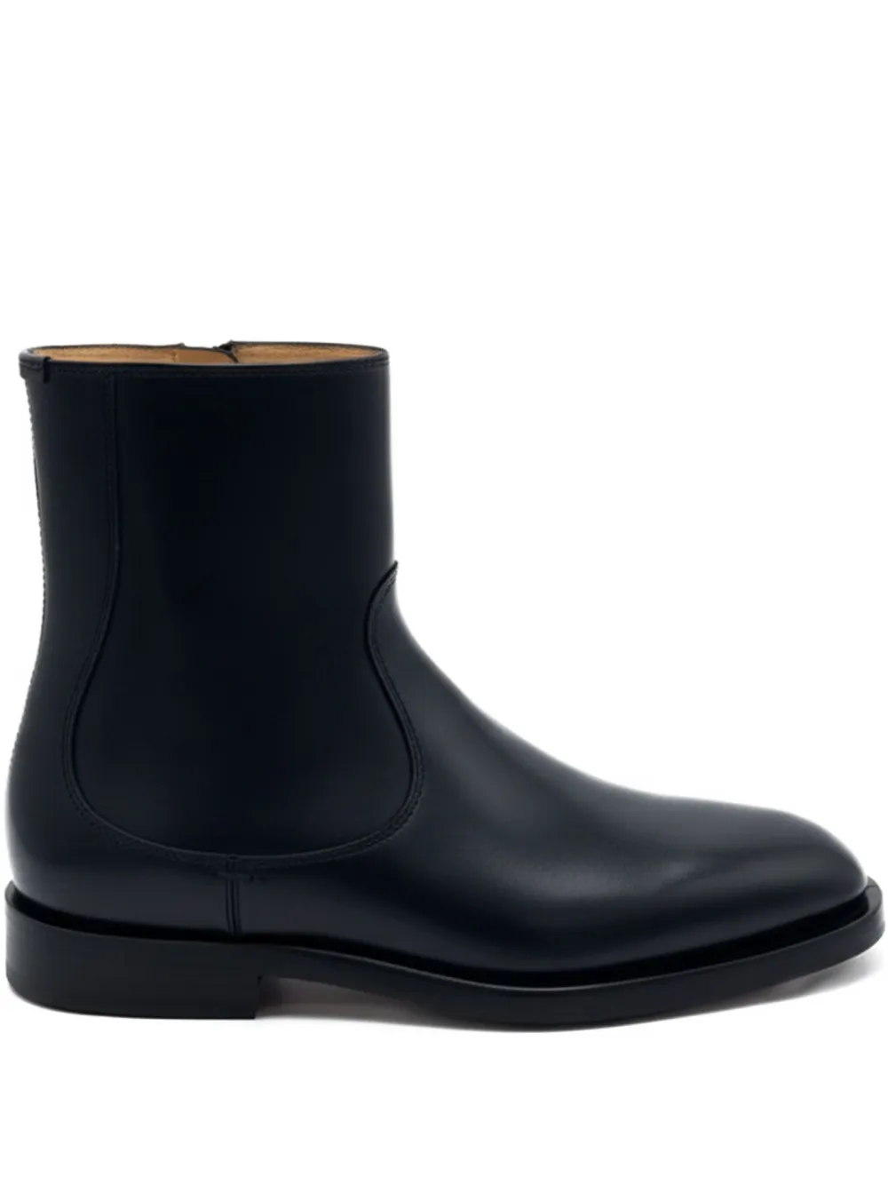 Brunello Cucinelli pointed-toe leather ankle boots | Black | Image 1