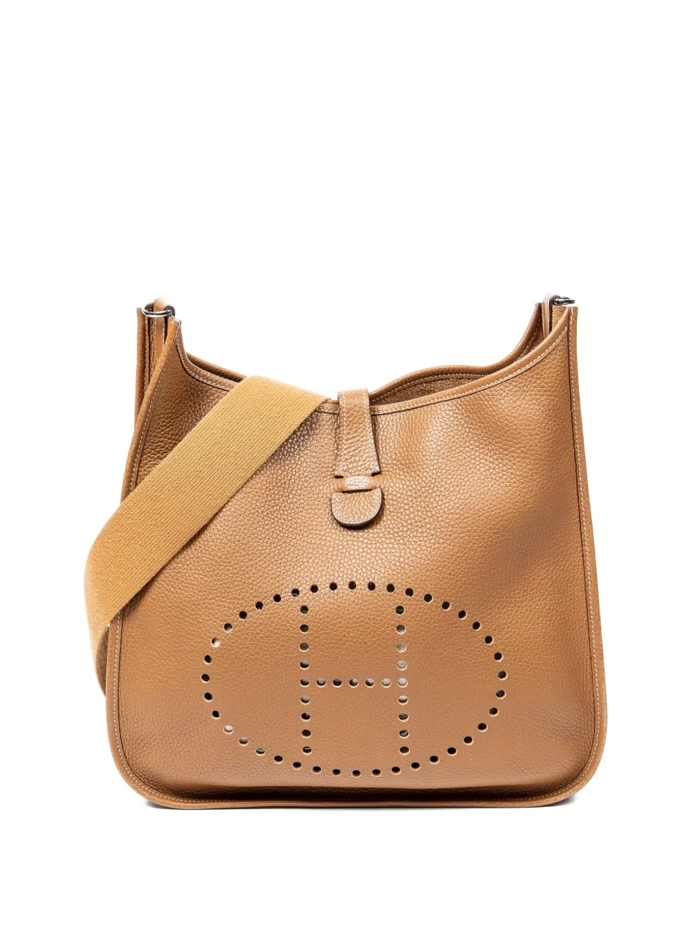 Hermès Pre-Owned Borsa a spalla PM Evelyne II traforata - Marrone