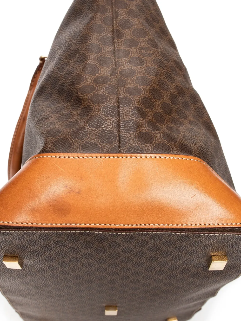 Macadam-Print Top-Handle Bag