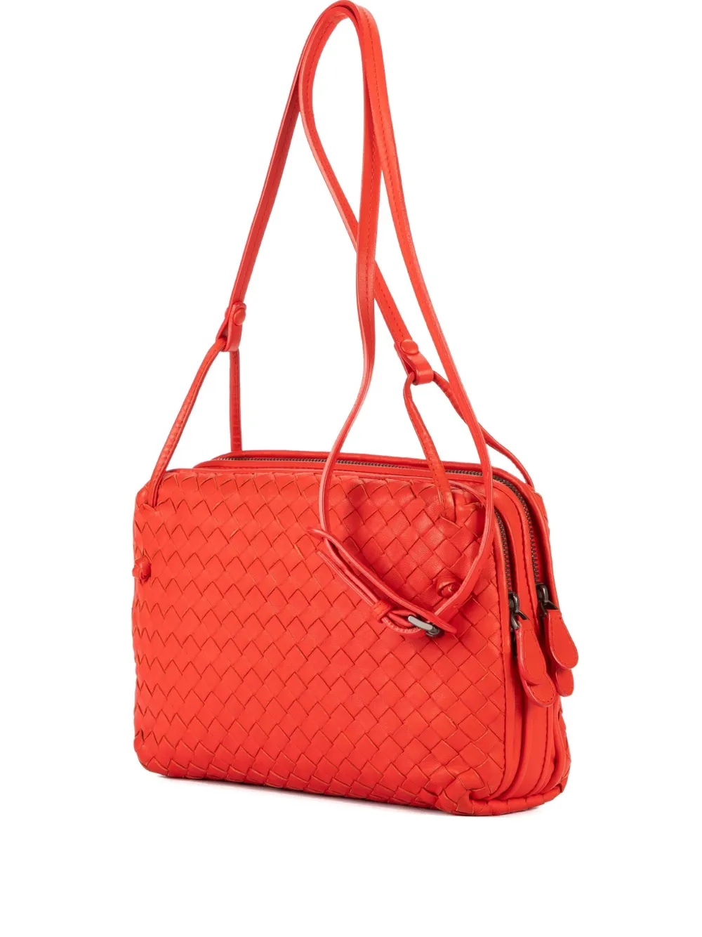 Bottega Veneta Pre-Owned Intrecciato shoulder bag - Red
