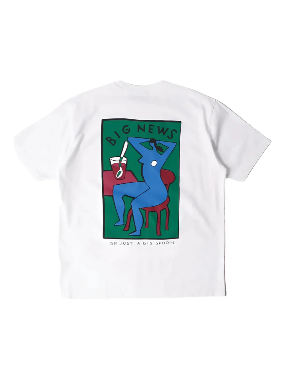 BY PARRA Big News T-shirt met grafische print - Wit