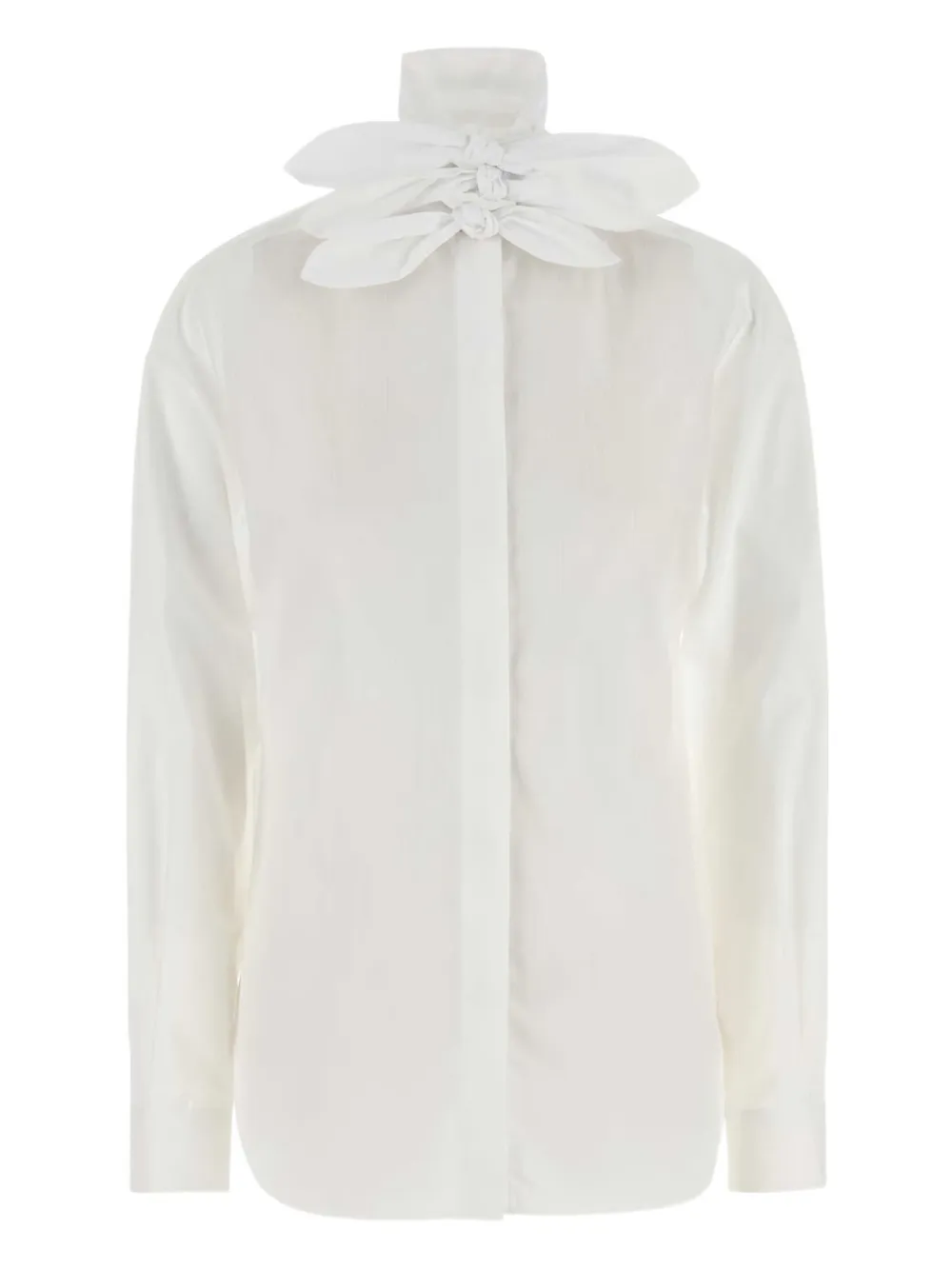 Moschino bow-detail cotton shirt | White | Image 1