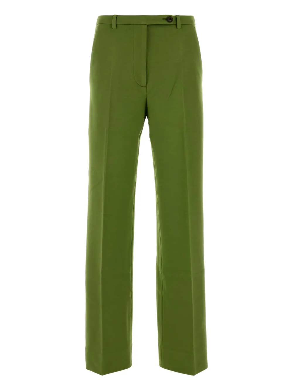 Miu Miu Hose mit Logo-Patch | Grün | Image 1