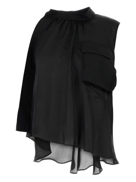 sacai asymmetric blouse