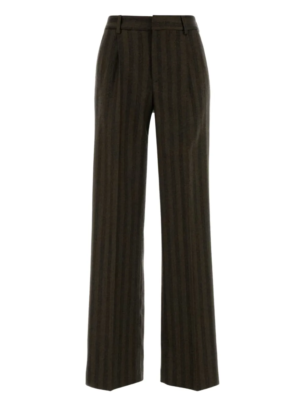 PT Torino striped straight-leg trousers | Brown | Image 1