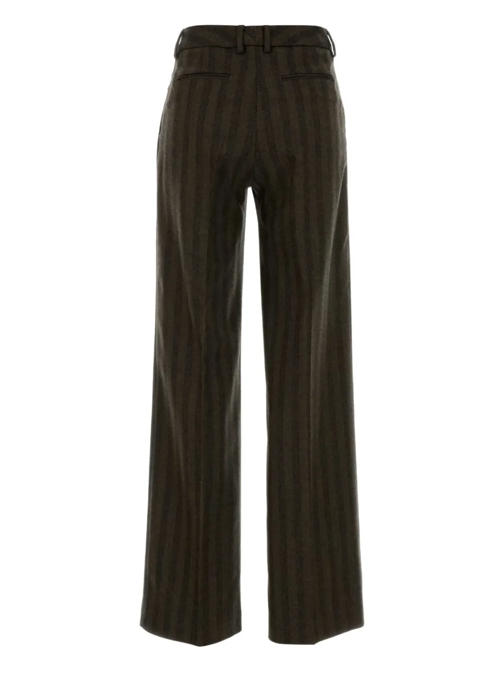 PT Torino Gestreepte straight broek - Bruin