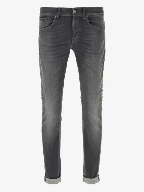 DONDUP cuffed-hem cotton jeans