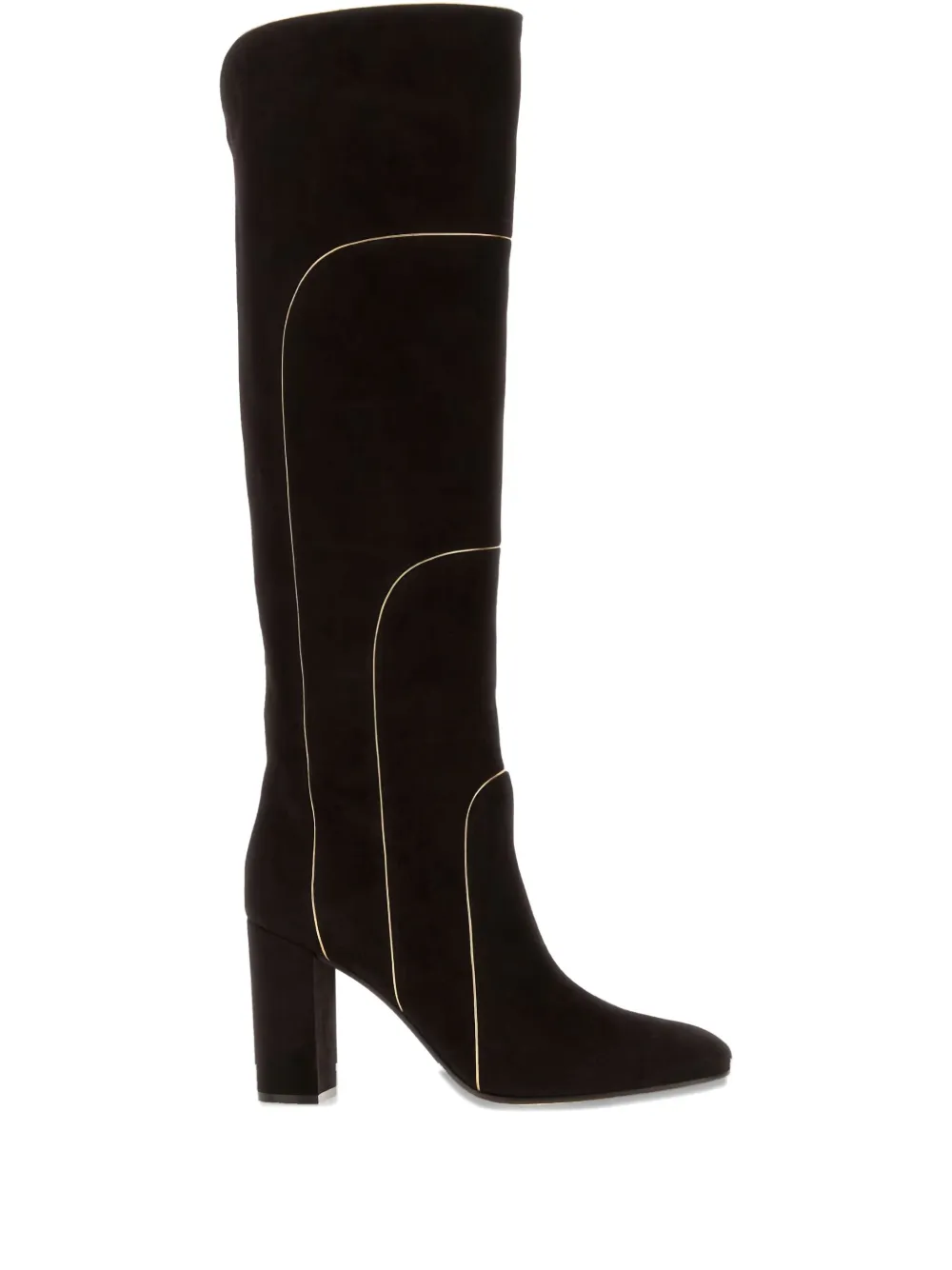 Gianvito Rossi 80mm Juliette suede boots Black