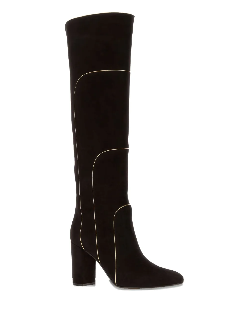 Gianvito Rossi 80mm Juliette suede boots Black