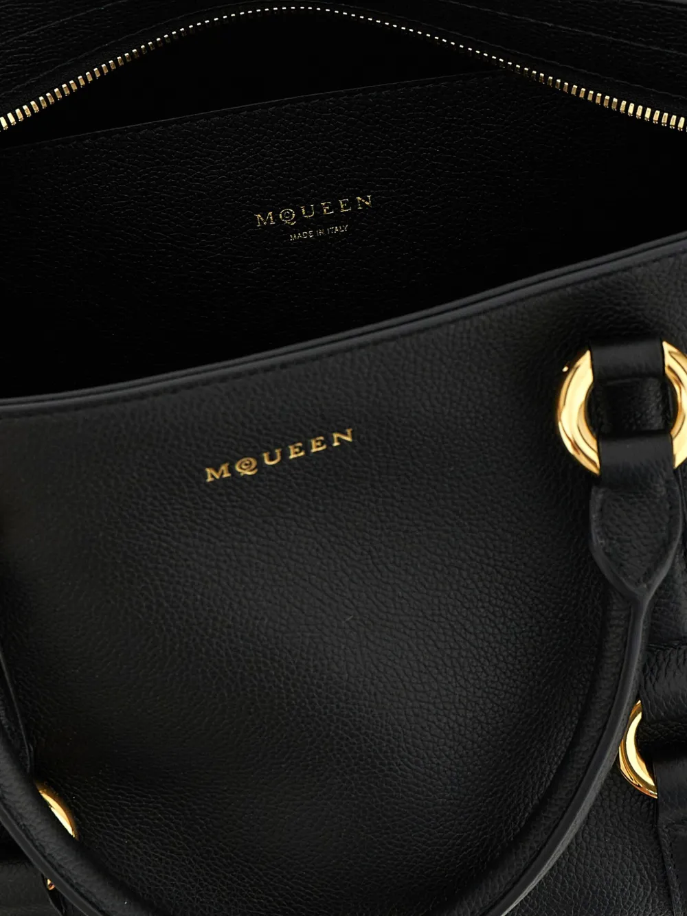 Alexander Mcqueen Farringdon Medium Elongated Calf Leather Shoulder Bag In Black
