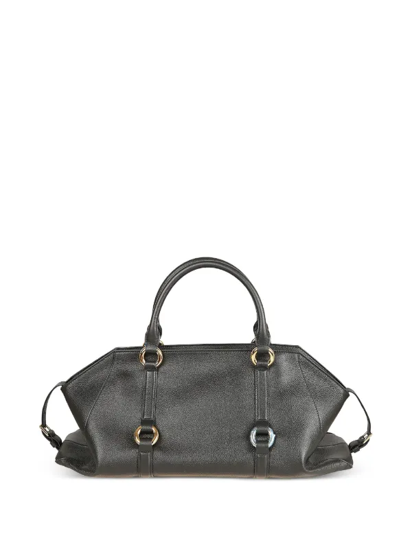 Alexander McQueen Farringdon Leather Tote Bag | Black | FARFETCH CA