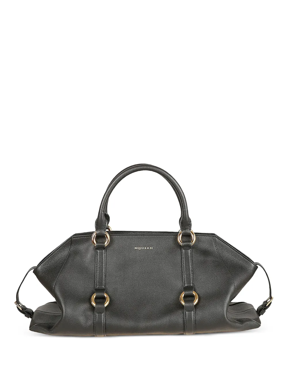 Alexander McQueen Farringdon Leather Tote Bag | Black | FARFETCH