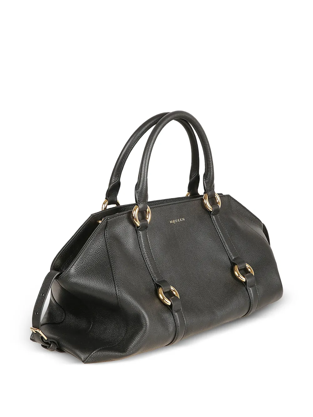 Alexander McQueen Farringdon leren shopper Zwart