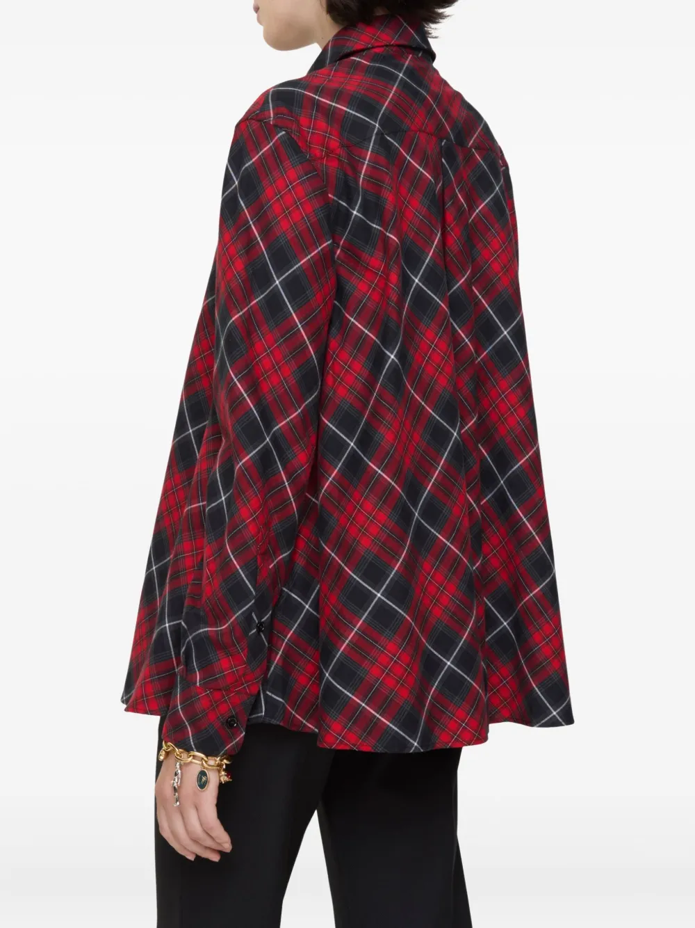 Burberry Geruit katoenen blouse Rood