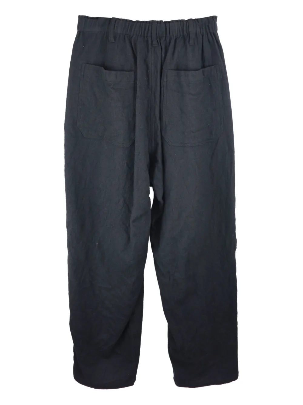 Y's elastic-waist wool trousers | Cropped Pants | Image 2