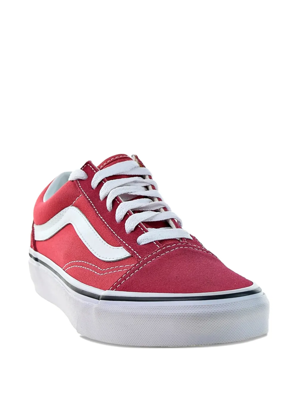 Vans Old Skool Retro Low Tops Casual Skateboarding Shoes Rose Red