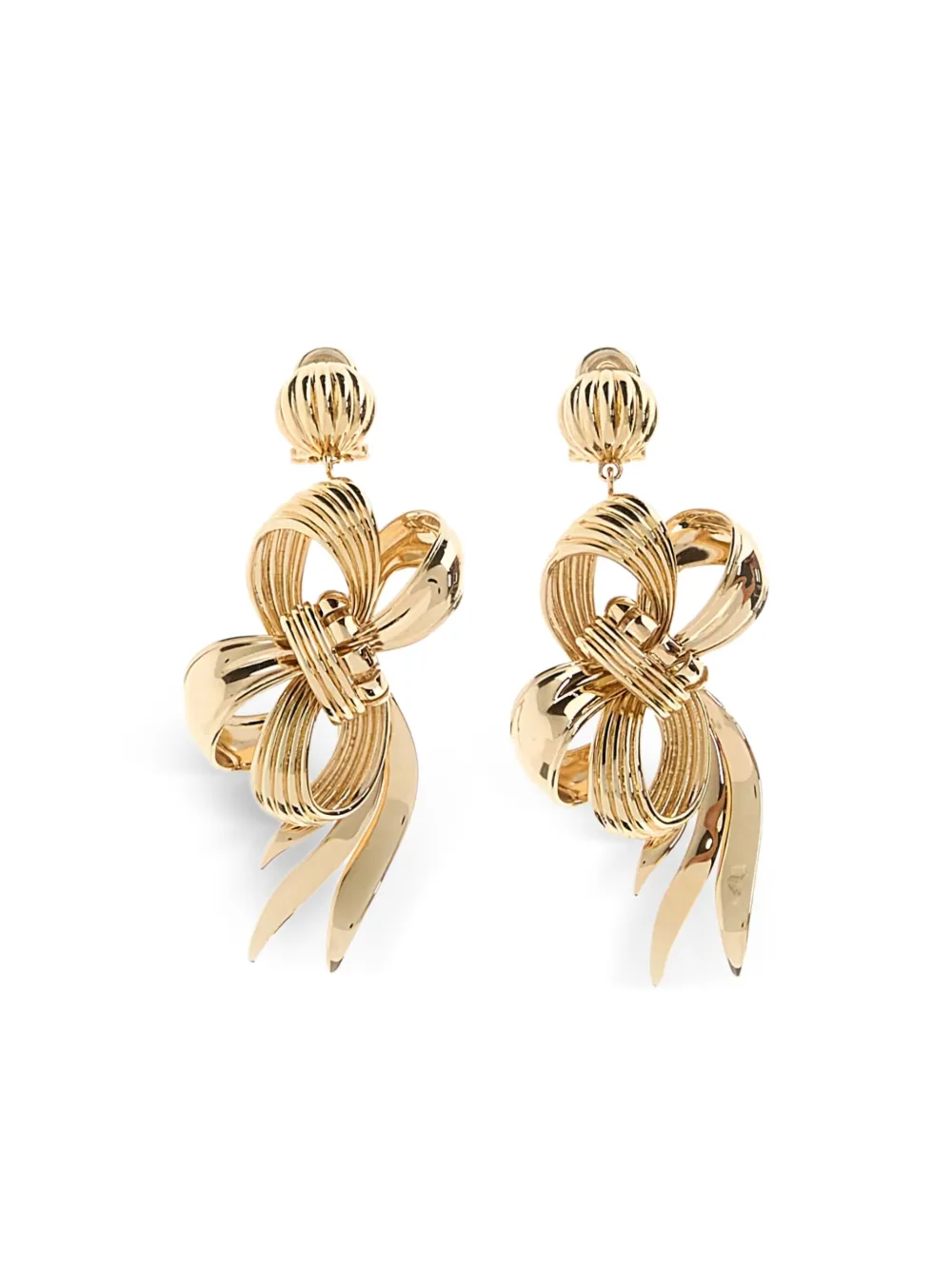 Miu Miu bow-shaped earrings | Gold | Image 1