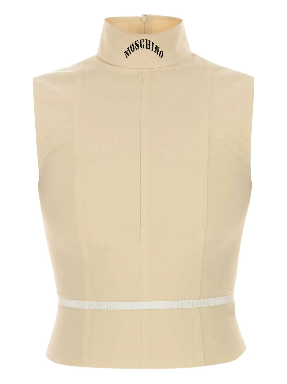 Moschino high-neck sleeveless top | Neutrals | Image 1